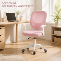 Chaise d'étude ergonomique compacte et moderne pour enfants, chaise pivotante réglable en maille pour les devoirs, le dessin et les petits bureaux de chambre