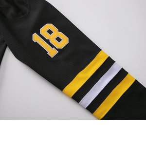 Maillots de hockey OEM sublimés 100 % polyester, uniformes de hockey sur glace personnalisés avec logo, antibactériens, séchage rapide, respirants, coupe classique - Product Image 3