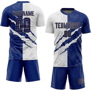 เสื้อฟุตบอลยุโรปสุดหรู สีแดงอมน้ำตาลทองแชมเปญ คอเสื้อแบบเรโทร พรีเมียม ระบายอากาศได้ดี ชุดฟุตบอลขาสั้น - Product Image 1