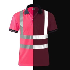 Vêtements de sécurité réfléchissants de haute qualité pour l'extérieur, tissu polyester haute visibilité, certifié CE, polo de travail, construction, sécurité routière - Product Image 2