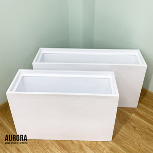 Jardinière en fibre de verre de haute qualité, sur mesure, différentes tailles, décoration de jardin avec logo personnalisé - Product Image 4