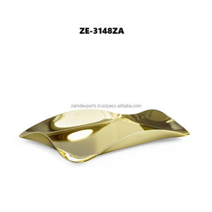 Plateau en métal de qualité commerciale, fait main, tendance, style moderne, utilisation en restauration, sur mesure, plaqué, anniversaire, sûr - Product Image 3