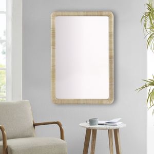 Natural Rattan <b>Rectangle</b> <b>Wall</b> <b>Mirror</b> Eco-Friendly Home Decor with Stylish Design - Product Image 3