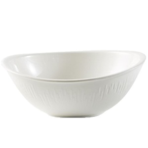 Tazón de Sopa de Cerámica Blanca Estilo Nórdico, Tazón Grande en Forma de Barco de 8/10/12 Pulgadas para Ensaladas, para Restaurante y Uso Doméstico - Product Image 1