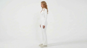 Combinaison une pièce pour femme, mode, manches longues, jambes évasées, extensible, confortable, vêtements décontractés - Product Image 3