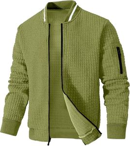 Chaqueta Ligera de Invierno para Hombre, de Alta Calidad, Estilo Letterman, con Cuello Alto, Logotipo Frontal Personalizable, Diseño 100% Algodón Transpirable - Product Image 1