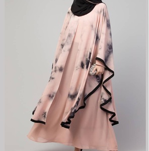 Vestido Abaya Islámico Modesto con Logotipo Personalizado para Mujer, Antiarrugas, Largo hasta el Suelo, Tela Georgette Nida, Hecho a Mano, Venta al Por Mayor - Product Image 4
