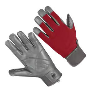 Gants de sécurité industriels robustes pour mécaniciens, en cuir de chèvre renforcé, avec manchette en néoprène, épaisseur 11 oz, antistatiques et anti-choc - Product Image 5