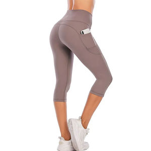 Vêtements de sport sans couture pour femme, leggings de sport capri haute élasticité, vente en ligne, prix raisonnable - Product Image 4