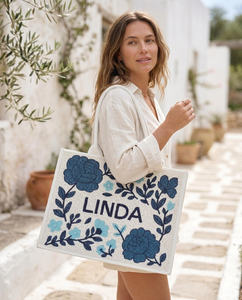Bolsa de mano floral personalizada, bolsa de mano personalizada para boda, bolsa de mano con cuentas, bolsa para dama de honor, bolsa de mano floral con cuentas de Whimsy Art Craft - Product Image 6
