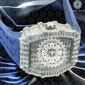Montre de luxe Charm Jewels en acier inoxydable avec lunette sertie de diamants, mouvement mécanique analogique, 40 mm, résistance à l'eau 10 bars, date automatique - Product Image 4