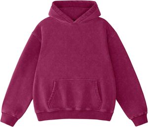 Sudadera con Capucha Unisex Extra Grande, Sudadera de Forro Polar, Color Sólido, Diseño con Bolsillos, Sudadera Informal para Otoño, Corte Regular, Estilo Tejido - Product Image 1