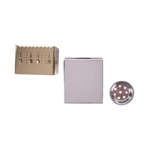 Brûleur d'encens en acier inoxydable avec base géométrique, diffuseur d'aromathérapie, utilisation toute saison, design durable - Product Image 4