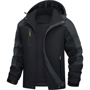 <b>Men</b> Lightweight Windbreaker <b>Jacket</b> Soft Comfortable Casual Outdoor Zip Front Breathable Regular Fit Everyday Outerwear - Product Image 5