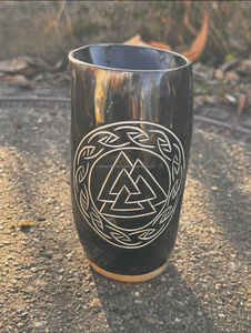 แก้วน้ำทำมือจากเขาควายธรรมชาติขัดเงาอย่างหรูหรา สำหรับใช้ในบ้านและร้านอาหาร - Product Image 3