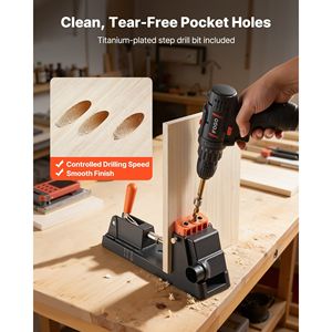 ชุดจิ๊กเจาะรูแบบปรับได้ขนาด 1/2 นิ้ว ถึง 1-1/2 นิ้ว พร้อมอะแดปเตอร์เก็บฝุ่น ระบบน้ำหนักเบา ถอดประกอบได้ ใช้กับเครื่องต่อไม้แบบเฟืองนิ้ว - Product Image 4