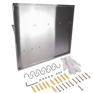 36 X 30.7 Inch Stainless Steel Range Hood Wall Shield Rectangle Backsplash <b>Storage</b> Shelf for Range Hood <b>Kitchen</b> <b>Storage</b> Solution - Product Image 4
