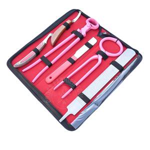 Kit d'outils professionnels pour ferrage de chevaux : Testeur de sabots, Râpe à sabots, Ciseaux à sabots à dents affûtées, Couteau courbé pour l'entretien des sabots et la suppression des abcesses - Product Image 1