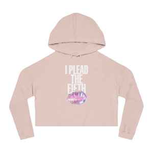 Sudadera con capucha corta azul polvo para mujer, de manga larga con estampado gráfico, top corto informal - Product Image 3