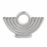 Nouveau Chandelier à 9 bras noir finition antique, Décoration de table Hanouka Judaica, Cadeau moderne, Centre de table, Ensemble cadeau, Art religieux