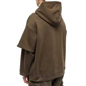 Sweat-shirt à capuche unisexe, style streetwear, poids lourd, coupe classique, double couche, manches longues, 100% coton, molleton de haute qualité - Product Image 2