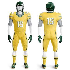 Uniforme de football américain classique avec maillot à col en V et pantalon ajusté, uniforme de football américain avec logo personnalisé - Product Image 4