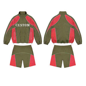 Wholesale Custom Breathable Color Block Nylon <b>Men</b> Windbreaker <b>Summer</b> Short Set <b>Men</b> Casual Outdoor Windbreaker <b>Jacket</b> & Short Set - Product Image 6