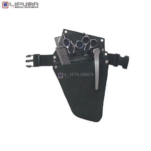 Estuche Portátil para Herramientas de Barbería con Correas Ajustables, Cinturón de Cuero Resistente para Estilistas de Cabello con Compartimentos para Bolsa de Cintura - Product Image 2
