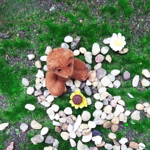 ตุ๊กตาหมีขนาดเล็ก1 "หมีนั่งสำหรับตกแต่งบ้านตุ๊กตา - Product Image 6