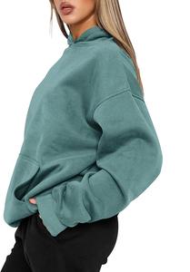 Nueva Colección, Servicio OEM, Sudadera con Capucha Extra Grande Informal y Cómoda de Color Sólido para Mujer, de Fábrica en Bangladesh, al Mejor Precio - Product Image 3