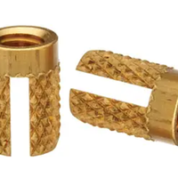Inserts filetés en laiton pour plastique et bois, écrous d'expansion moletés pour l'impression 3D et le moulage par injection
