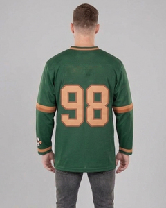 เสื้อเจอร์ซีย์อเมริกันฟุตบอลแบบคอวี ผ้าตาข่าย สำหรับฝึกซ้อมกีฬา แขนยาว เสื้อทีมอเมริกันฟุตบอล - Product Image 2