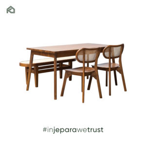 เก้าอี้รับประทานอาหารหวายหรูหราสบาย ดีไซน์เรียบง่าย เก้าอี้หวายไม้สำหรับสวน - เดก้า ขายตรงจากโรงงาน - Product Image 2