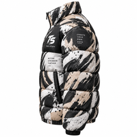 Veste matelassée courte unisexe Track Stuff TS-0019 en toile écologique respirante, coupe-vent et antibactérienne, 300g