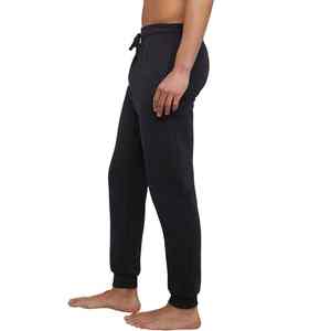 <b>Men's</b> Casual Joggers with Elastic Waist <b>Cuffed</b> Legs Breathable 100% Cotton Regular Fit Daily Wear - Product Image 3