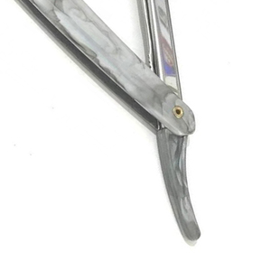 Maquinilla de Afeitar de Borde Recto con Hoja de Acero Inoxidable, Mango de Plástico, Plegable Manual, para Hombres, Venta al por Mayor, Bajo MOQ, OEM - Product Image 4