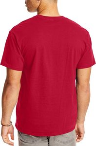 T-shirt Homme Grande Taille 100% Coton Épais Contrastant Oversize Uni Confortable Fabricant de T-shirts Homme Haute Qualité - Product Image 3