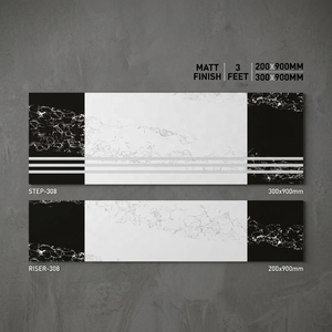 แผ่นกระเบื้องปูขั้นบันได,พอร์ซเลนสำเร็จ Matt GVT หนา10มม. สำหรับขึ้นบันได - Product Image 2