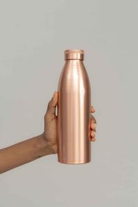 Modern Luxury Indian Handcrafted Copper <b>Water</b> <b>Bottle</b> with <b>Large</b> Capacity - Product Image 1
