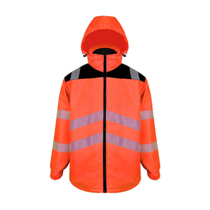 Chaqueta de Invierno para Hombre, de Algodón Softshell Reflectante, Alta Visibilidad, Acolchada, para Tráfico, Carretera, Advertencia, Trabajo, Seguridad, ANSI Clase 1 EN - Product Image 3