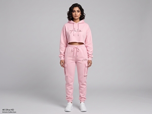 Survêtement moulant personnalisé pour femme, 100 % coton épais, haute qualité, style streetwear, nouvelle mode, vente en gros - Product Image 2