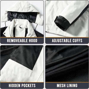 Veste softshell pour femme, coupe-vent, fermeture éclair intégrale, capuche, chaude, légère, imperméable, idéale pour la randonnée et le quotidien - Product Image 3