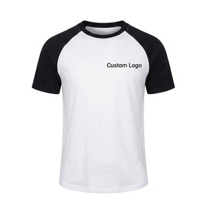 Camiseta Deportiva de Algodón de Corte Ajustado para Hombre, Estilo Raglán Bicolor Informal, Ligera y Cómoda, Tipo Jersey de Béisbol - Product Image 1