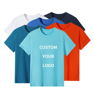 T-shirt pour homme en polyester/coton avec logo personnalisé, 320g, couleur unie, col rond, manches courtes, coupe décontractée, anti-boulochage - Product Image 4