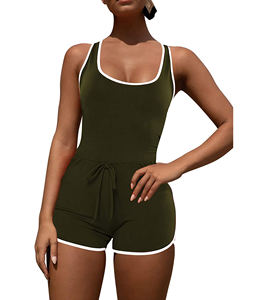Body moulant élégant extensible une pièce à manches longues pour femme, idéal pour l'été – Vêtements de gros - Product Image 3