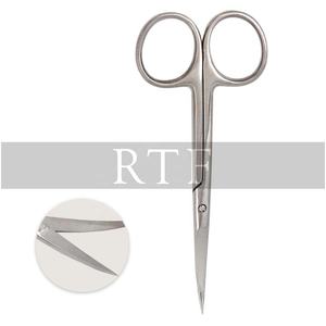 Tijeras quirúrgicas de acero inoxidable para cirugía Dental, instrumentos médicos con punta recta y curvada de 10cm - Product Image 4