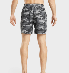 Men Casual <b>Mid</b> Breathable Solid Knee 5 Inch Inseam Custom Heat-Transfer Printing Streetwear Double <b>Layer</b> Basketball Mesh Shorts - Product Image 5
