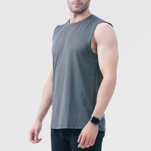Camisetas sin Mangas para Hombre, para Fisicoculturismo, Entrenamiento, Gimnasio, Deportivas, 100% Algodón, Color y Logotipo Personalizables - Product Image 6