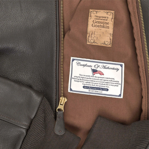 Op maat gemaakte zwarte leren bomberjack heren pilotenjack met utility pockets premium leren pilotenjack private label - Product Image 6
