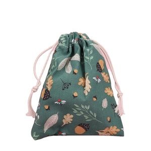 Portable Organizer for Underwear <b>Socks</b> Bra Cotton Makeup Bag Travel Drawstring Bags Ins Flower Print Clothes Organizer - Product Image 1